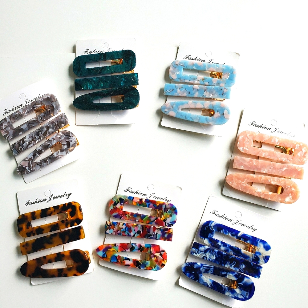 NEW Acrylic Barrettes hair clip
